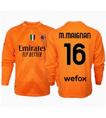 AC Milan Mike Maignan #16 Målvakt Bortatröja 2024-25 Långärmad